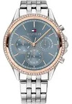 Multifunktionsuhr TOMMY HILFIGER "ARI", silber (silberfarben), Armbanduhren, Damen,