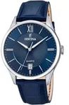 Quarzuhr FESTINA, blau (blau, blau), Armbanduhren, Herren, silberfarben, Quarzuhr,