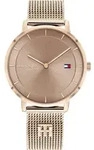Quarzuhr TOMMY HILFIGER "TEA", rosa (ros&eacute;goldfarben, moccafarben), Armbanduhren,