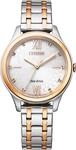 Solaruhr CITIZEN, gold (silbergoldfarben), Armbanduhren, Damen, Armbanduhr, Damenuhr,