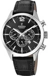 Chronograph FESTINA "Timeless Chronograph", schwarz (schwarz, schwarz), Armbanduhren,