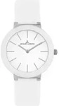Quarzuhr JACQUES LEMANS "Monaco", wei&szlig; (wei&szlig;, silberfarben, wei&szlig;), Armbanduhren,