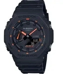 Chronograph CASIO G-SHOCK, schwarz (orange, schwarz), Armbanduhren, Herren,
