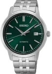 Automatikuhr SEIKO, silber (silberfarben, dunkelgr&uuml;n, dunkelgr&uuml;n), Armbanduhren,