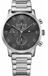 Multifunktionsuhr TOMMY HILFIGER "KANE", silber (silberfarben), Armbanduhren, Herren,
