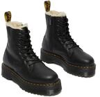 Winterboots DR. MARTENS "Jadon FL", Damen, Gr. 39, schwarz, Leder, unifarben, Schuhe