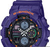 Chronograph CASIO G-SHOCK "GA-140-6AER" Armbanduhren blau (lila) Herren Quarzuhren