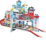 Spielzeug-Eisenbahn HAPE "Mega City Eisenbahn", bunt, Spielzeugfahrzeuge,