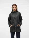 Regenjacke VERO MODA "VMMALOU COATED JACKET", Damen, Gr. S, schwarz, Web,
