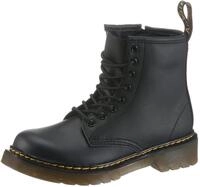 Schn&uuml;rstiefel DR. MARTENS "8 Eye Boot ROMARIO", M&auml;dchen, Gr. 35, schwarz (schwarz