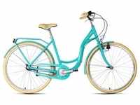 Cityrad DACAPO "Milano" Fahrräder Gr. 51 cm, 28 Zoll (71,12 cm), blau (türkis) Alle