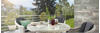 Garten-Essgruppe DESTINY "MALAGA LUNA" Sitzmöbel-Sets Gr. Polyester, weiß (vintage