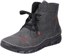Winterboots RIEKER, Damen, Gr. 39, Warmfutter, grau, Lederimitat, Textil, Schuhe