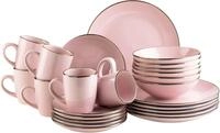 M&Auml;SER Kombiservice "Geschirr-Set, Service Metallic Rim" messingfarben...