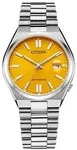 Automatikuhr CITIZEN "TSUYOSA 60h", silber (silberfarben, gelb), Armbanduhren, Damen,