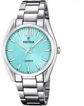 Quarzuhr FESTINA "Boyfriend Collection", silber (silberfarben, t&uuml;rkis),