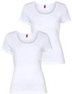T-Shirt HUGO UNDERWEAR "TWIN", Damen, Gr. XXL (44), wei&szlig; (wei&szlig;100), Jersey,