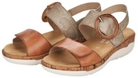 Remonte Keilsandalette Sommerschuh, Riemchensandale, praktische Klettverschl&uuml;sse