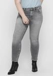 ONLY CARMAKOMA Skinny-fit-Jeans "CARWILLY REG SK ANK JNS" in washed-out Optik