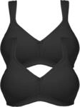 B&uuml;gelloser BH SUSA "2er Pack BH ohne B&uuml;gel Topsy", Damen, Gr. 80, Cup C, schwarz,