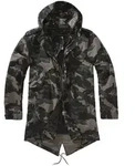 Wintermantel BRANDIT "Brandit Herren M51 US Parka", Herren, Gr. L, schwarzcamo, 73%