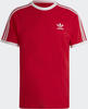 T-Shirt ADIDAS ORIGINALS "3-STRIPES TEE" Gr. XL, rot (better scarlet) Herren...