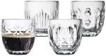 La Roch&egrave;re France Espressoglas "Espressogl&auml;ser Facetten 100 ml 4er Set transparent"