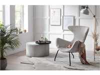 Relaxsessel SALESFEVER Sessel Gr. Strukturstoff, B/H/T: 78 cm x 96 cm x 77 cm, grau