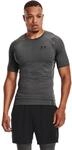 Trainingsshirt UNDER ARMOUR "UA HG ARMOUR COMP SS", Herren, Gr. XS, grau