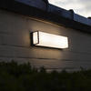 LED Außen-Wandleuchte LUTEC "DOBLO" Lampen Gr. Höhe: 10 cm, grau (anthrazit) LED