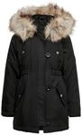 KIDS ONLY Winterjacke "KOGIRIS FUR PARKA OTW" mit Kapuze mit elastischem Taillengummi