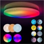 N&Auml;VE LED Deckenleuchte "Rainbow", bunt, 1, &Oslash; 58cm H: 6,5cm, 1 Stk., Leuchten,