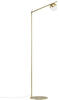 Stehlampe NORDLUX "CONTINA" Lampen Gr. Ø 10 cm Höhe: 140 cm, grau (messingfarben)