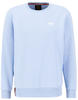 Sweater ALPHA INDUSTRIES "ALPHA Men - Sweatshirts Basic Small Logo" Gr. M, blau