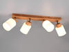 Deckenstrahler TRIO LEUCHTEN "Assam" Lampen Gr. Höhe: 21,0 cm, beige (natur)
