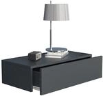 VCM Nachttisch "Holz Wandschublade Wand H&auml;nge Nachttisch Usal M60" 1 Stk. tlg.