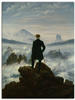 Wandbild ARTLAND "Der Wanderer über dem Nebelmeer. Um 1818" Bilder Gr. B/H: 45...