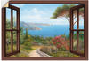 Artland Wandbild "Fensterblick Frühlingsmorgen", Fensterblick, (1 St.), als