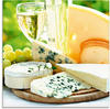 Artland Glasbild "Käse & Wein", Lebensmittel, (1 St.), in verschiedenen...