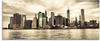 Glasbild ARTLAND "Lower Manhattan Skyline" Bilder Gr. B/H: 125 cm x 50 cm,...