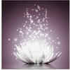 Glasbild ARTLAND "Magie der Lotus-Blume" Bilder Gr. B/H: 50 cm x 50 cm, Blumen,...