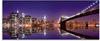 Glasbild ARTLAND "New York Skyline" Bilder Gr. B/H: 125 cm x 50 cm, Amerika, 1...