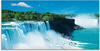 Glasbild ARTLAND "Niagara" Bilder Gr. B/H: 100 cm x 50 cm, Gewässer, 1 St.,...