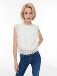 ONLY Spitzenshirt "ONLKARO &ndash; Spitzentop mit Stehkragen f&uuml;r elegante Looks"...