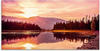 Glasbild ARTLAND "Grand Teton Gebirge bei Sonnenuntergang" Bilder Gr. B/H: 100...