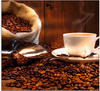 Artland Glasbild "Kaffeetasse und Leinensack auf Tisch", Getränke, (1 St.), in