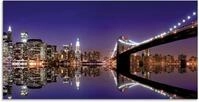 Artland Glasbild "New York Skyline" Amerika 1 Stk. tlg. in verschiedenen Gr&ouml;&szlig;en