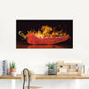Glasbild ARTLAND "Roter scharfer Chilipfeffer" Bilder Gr. B/H: 60 cm x 30 cm,