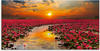 Glasbild ARTLAND "Sonnenschein blühende Lotusblume" Bilder Gr. B/H: 100 cm x...