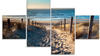 Glasbild ARTLAND "Weg zum Nordseestrand Sonnenuntergang" Bilder Gr. B/H: 120 cm...